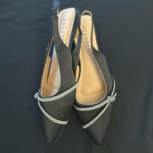 NWOT JOURNEE RhinestoneSlingbachs sz 9.5